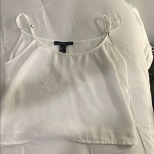 forever 21 white tank top